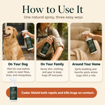 Cedar Shield - Natural Bug Spray For Dogs