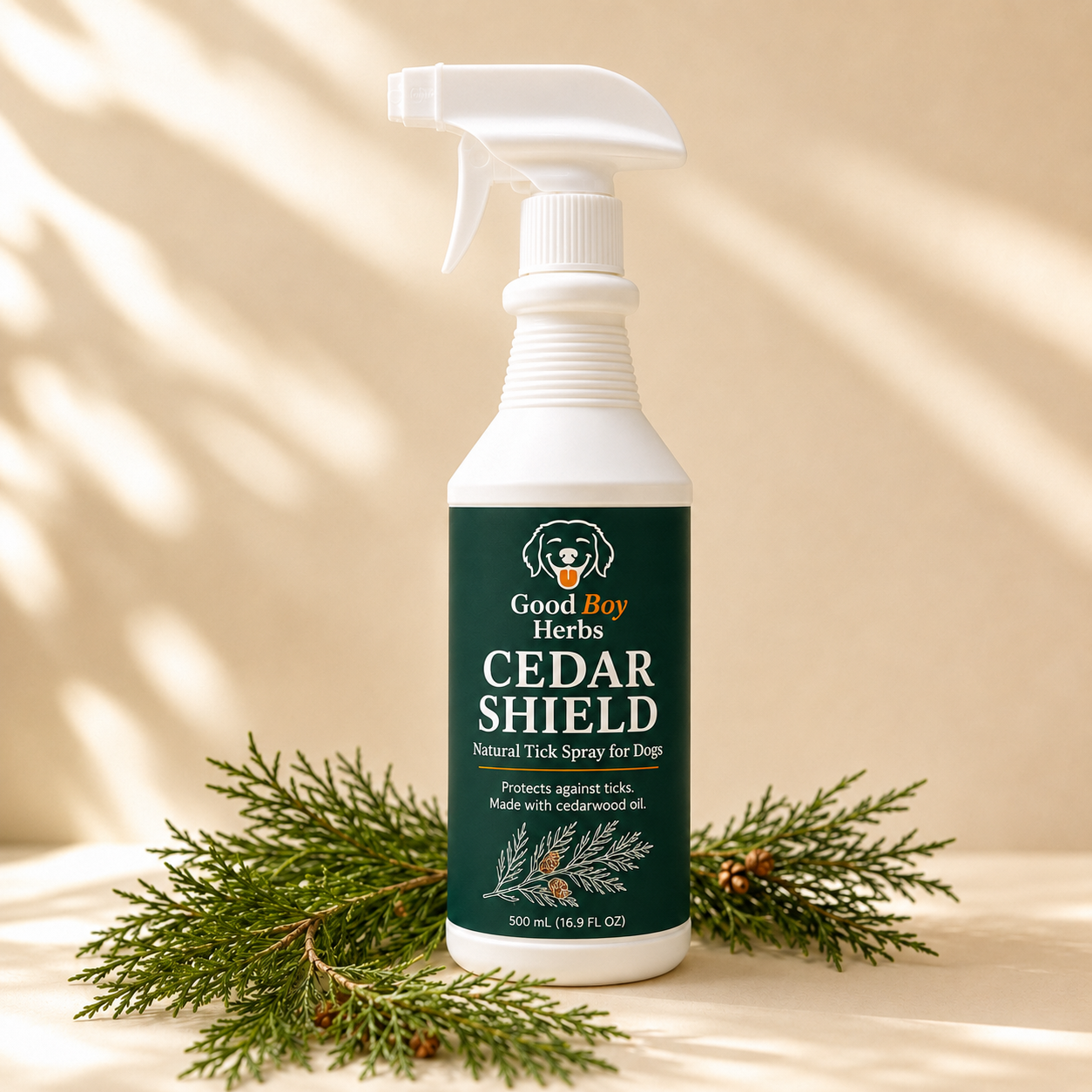 Cedar Shield - Natural Tick Spray For Dogs